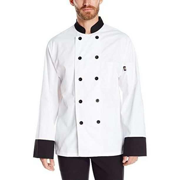 DC47 Dickies Chef Adult 10 Pearl Buttons Thermometer Pocket Chef Coat DC47 Dickies Chef Adult 10 Pearl Buttons Thermometer Pocket Chef Coat